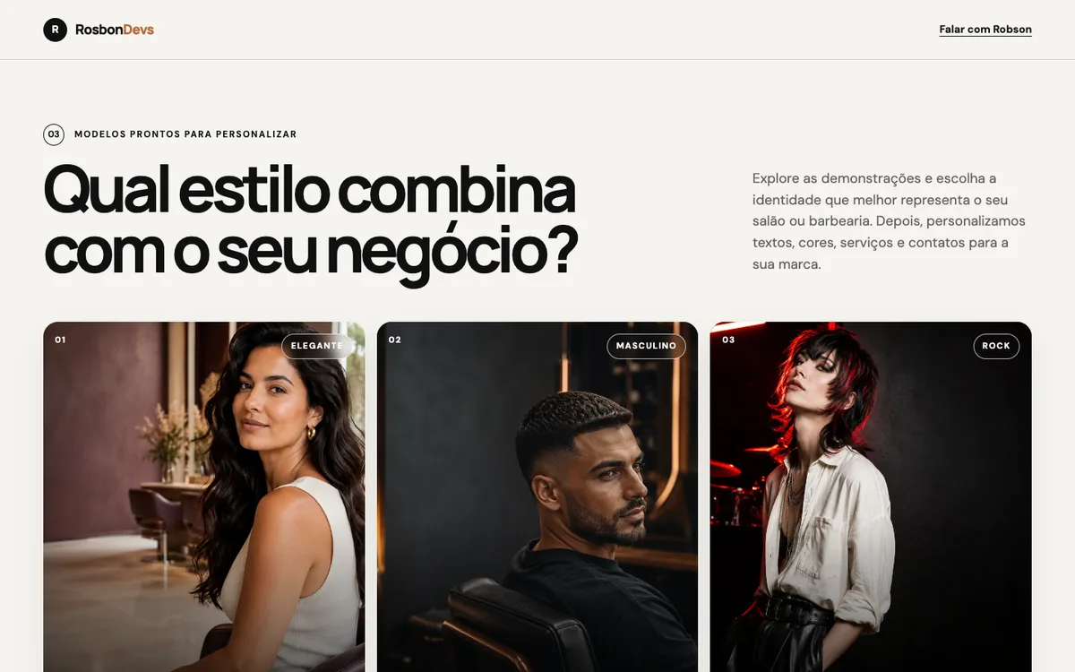 Prévia do site Cabeleireiros