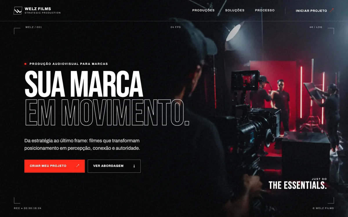 Prévia do site Filmmaker